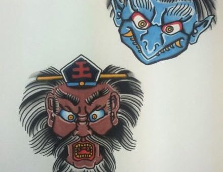 Chinese Hero & Demon Tattoo